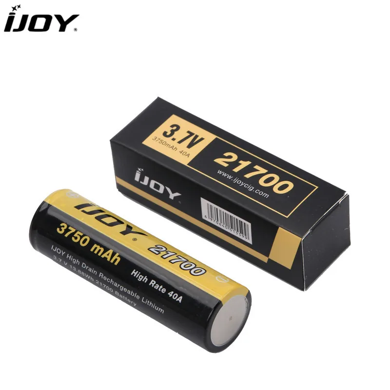 Литий-ионный аккумулятор IJOY INR 21700 100% оригинал 3 7 В 3750 мА/ч 40A CAPO 100 бокс-мод |