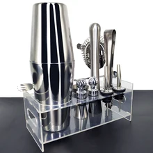 12 шт. бармен набор включает шейкер стойка Pourer& Ice Tong шейкер премиум-класса барный Набор