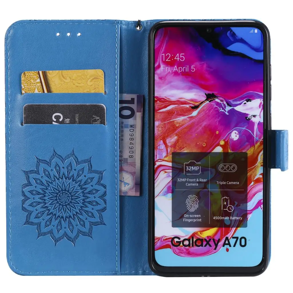 Чехол для Samsung Galaxy A70 2019 A705FD A705FN/DS A705F/DS кошелек Флип кейс телефона SM