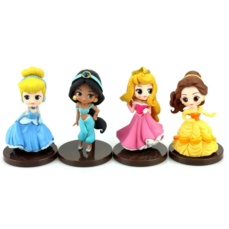 Disney 8 шт./компл. Q Posket персонажи Tinker Bell Аладдин Принцесса Жасмин Белоснежка Алиса