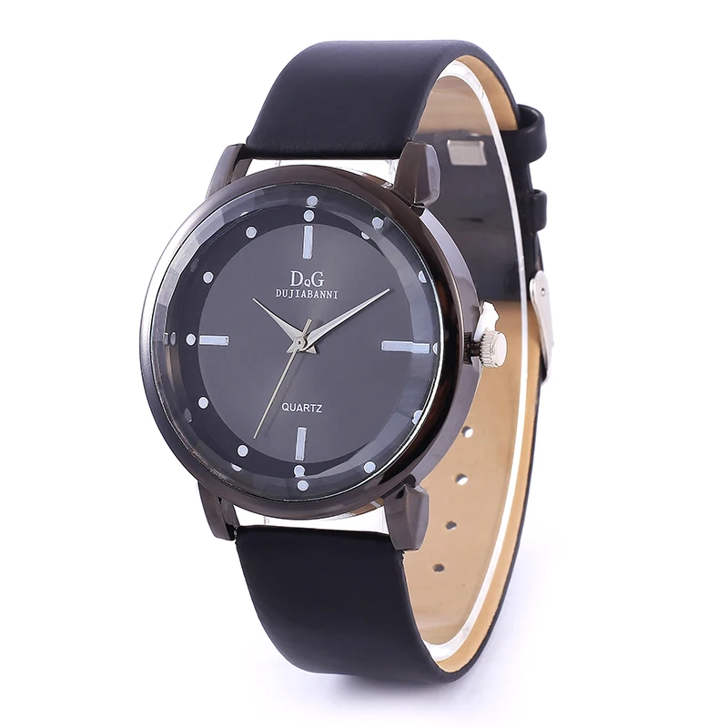 

New Luxury DQG Brand Couple Watch Casual Quartz Watch Women Leather Strap Relogios Feminino Ladies Wrist Watch Men's Watch Hot