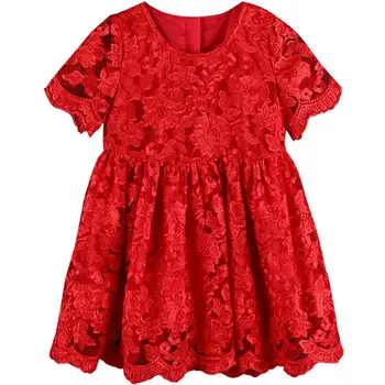 

Mom Girls Lace Dress Mother Daughter Dress 2019 Mommy Girl Floral Embroidery Match Twinning Party Dress Family Look Outfits J124