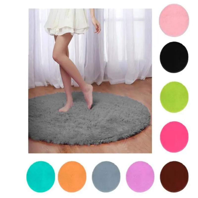 

Soft Bath Bedroom Floor Shower Round Mat Rug Non-slip Home Decor Kitchen Accessories Decoration Tool New Arrival Hot Selling