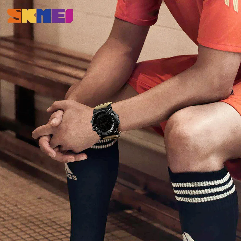 SKMEI мужские спортивные часы хронограф модные часы для мужчин Топ водонепроницаемые часы для обратного отсчета времени цифровые наручные часы Relogio Masculino1384