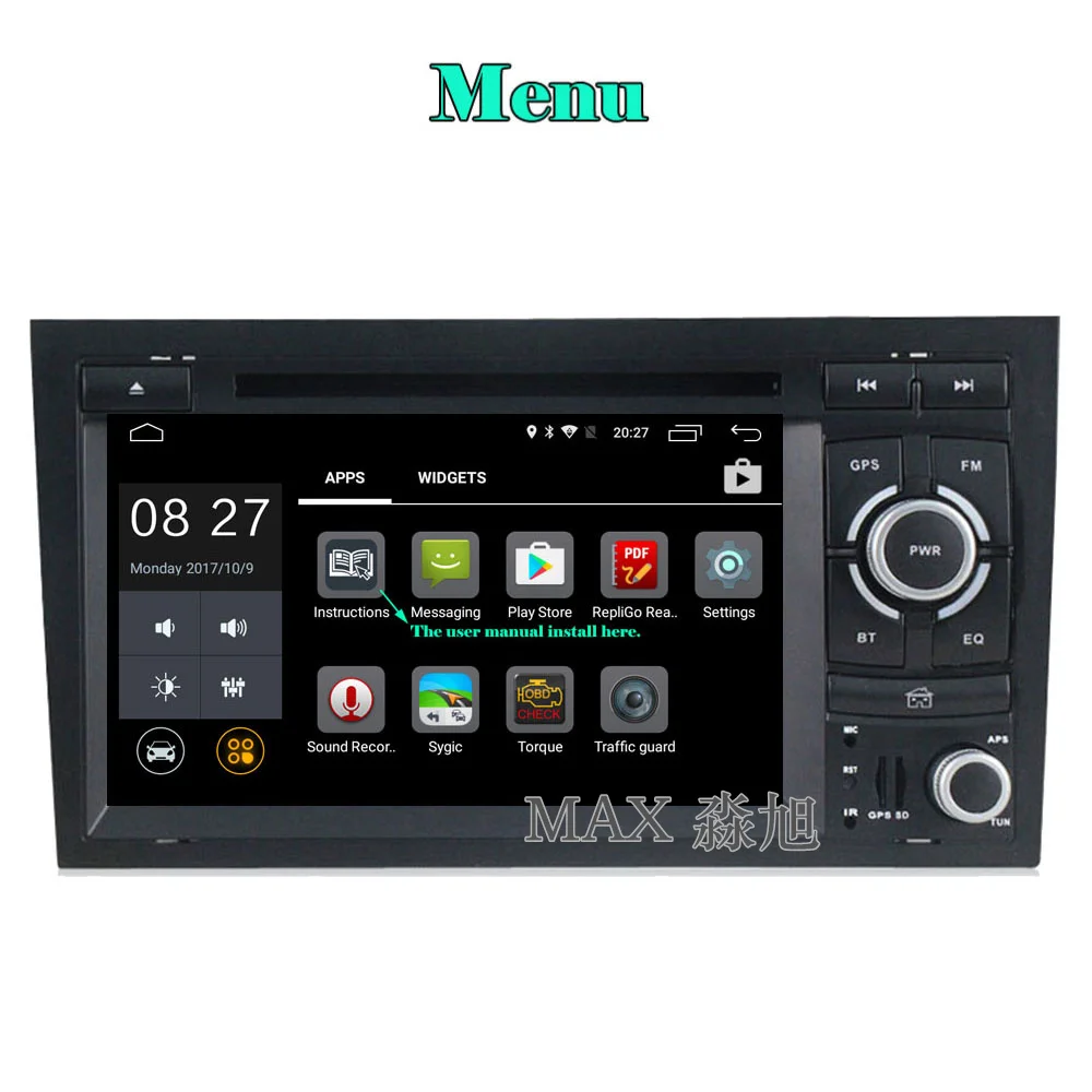 Best MAX For Audi A4 B6 B7 S4 2003-2011 Car Radio GPS Navigation System CD Player Bluetooth call/music SWC free map 4G Mirror Link 2
