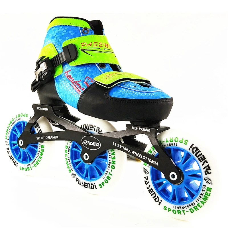 Children adjustable inline speed skating shoes professional inline