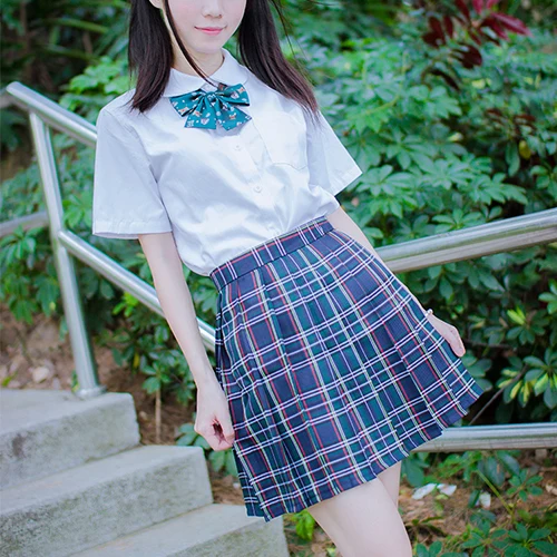 Japanese Preppy Style Pleated Skirt JK Uniform Ladies Girl's Lolita