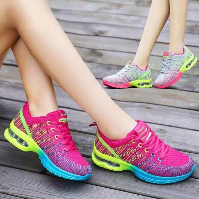 

LAIDILANGTU New autumn movement shoes female mesh breathable student flat bottom strap wild casual shoes women Sneakers shoes
