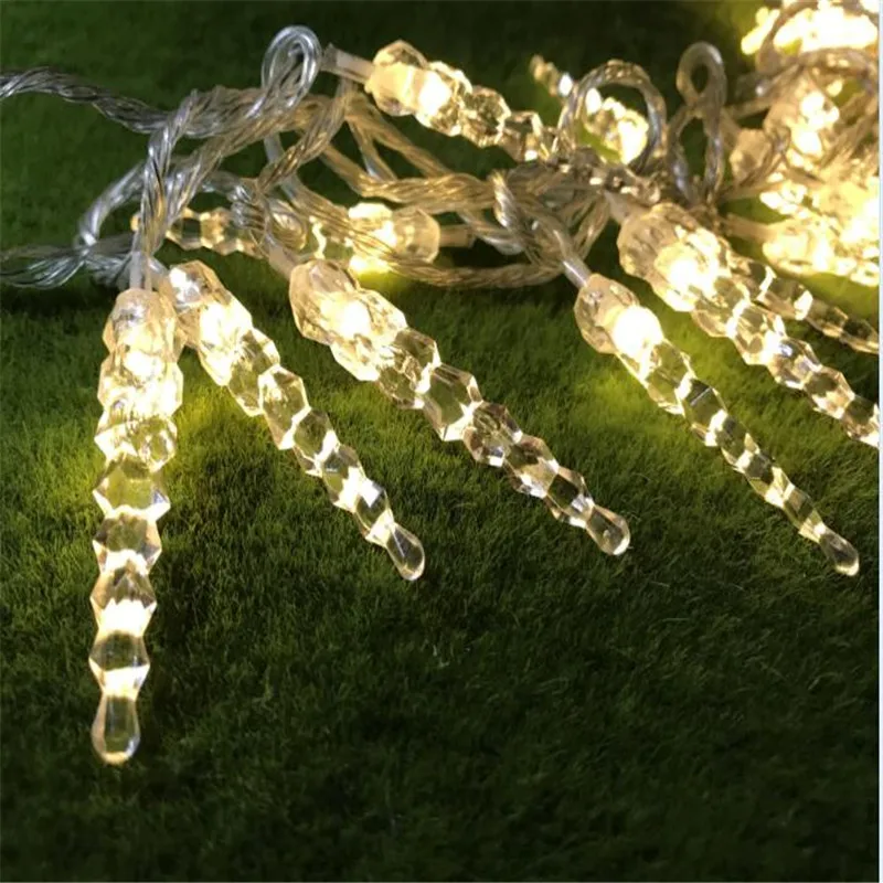 Holiday Lighting 10M 100LED Icicle Home Xmas Decoration Christmas Lights Outdoor Waterproof Fairy Curtain String Lights Holiday Lighting 10M 100LED Icicle Home Xmas Decoration Christmas Lights Outdoor Waterproof Fairy Curtain String Lights