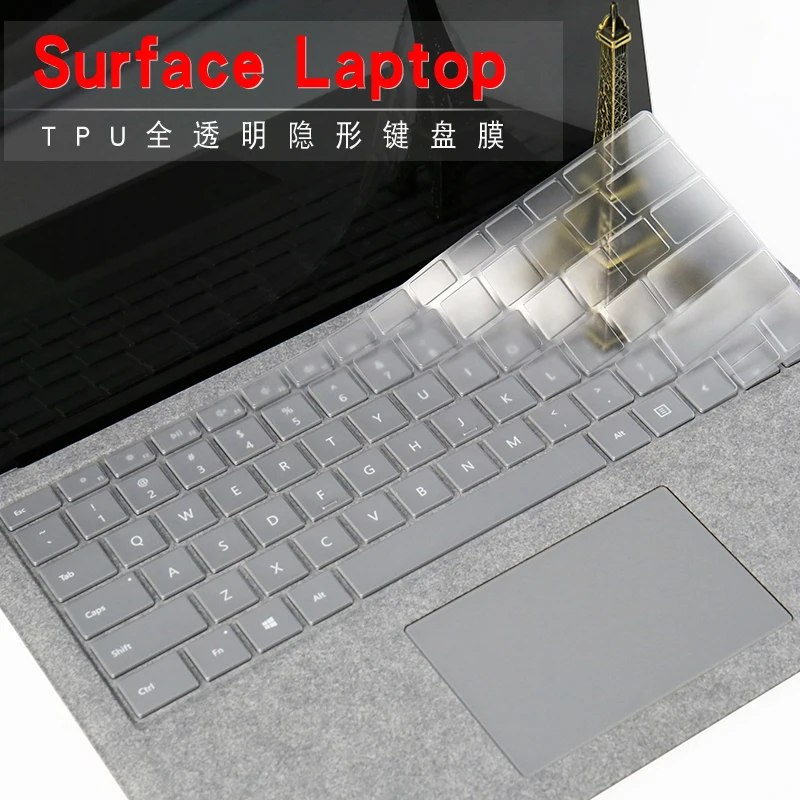 XSKN Keyboard Skin for 2017+ Microsoft Surface Laptop Transparent Clear