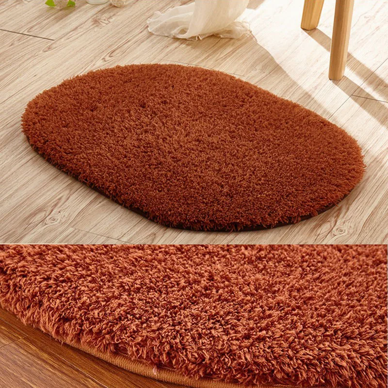 

Non-Slip Footcloth Carpet Rug Doormat Polyester Floor Mat comfortable Chenille Solid Shaggy Kitchen Hallway Living Room Bedroom