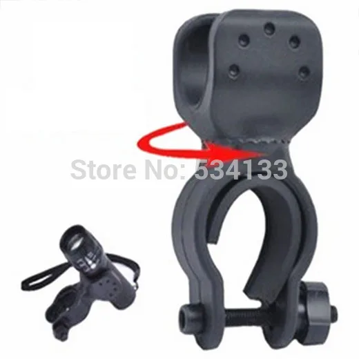 

New 2015 hot Universal Black Rubber Bicycle Bike Mount Bracket Clip Clamp Holder For LED Light Lamp Flashlight Torch VE013 P