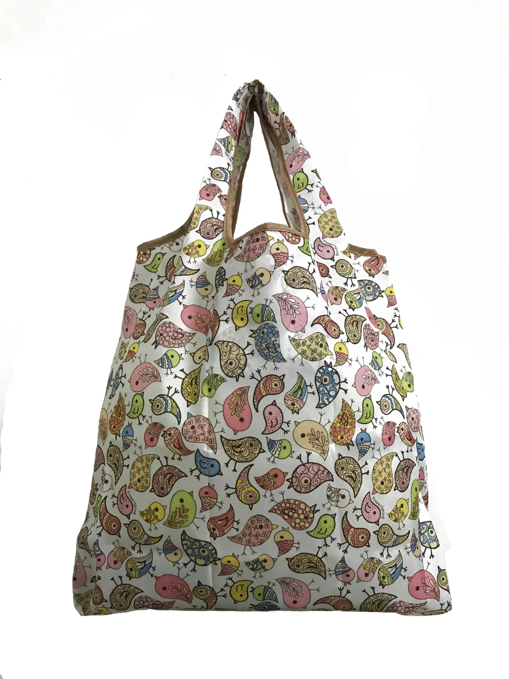 Водонепроницаемая складная сумка для покупок, многоразовая вместительная сумка с модным принтом - Цвет: J