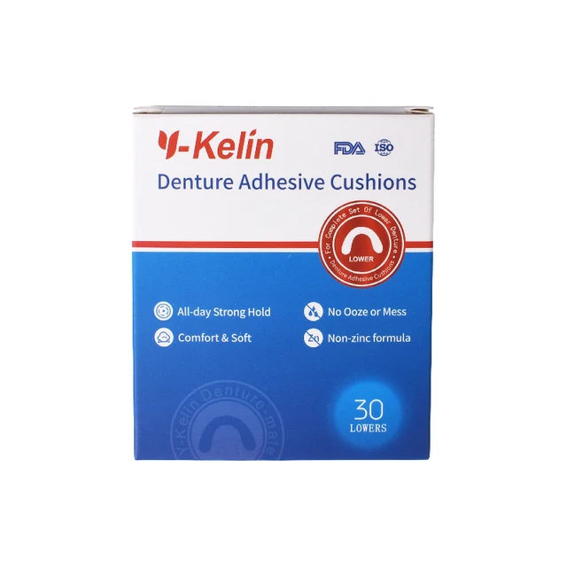 YKelin Denture Adhesive Cushion (Lower) 30 counts soft comfort denture