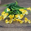 New beautiful 25 heads/bouquet mini artificial calla with leaf plastic fake lily Aquatic plants home room decoration flower ► Photo 3/6