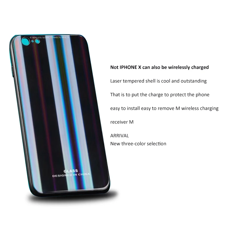 

Qi Wireless Charger Receiver Case Cover 2 in 1 Wireless Charging & Cable Charging Mobile Phone Case for iphone 7 6S 6