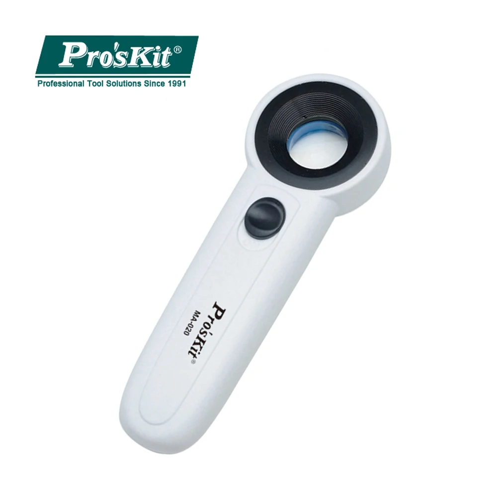 Хит продаж увеличительное стекло Pro'sKit MA 020 22X с ручной ручкой высоким