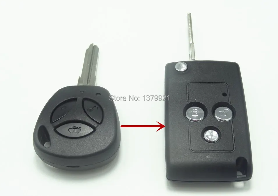 Refit remote key shell case fob for LADA key Granta Largus 4X4 Kalina Priora refit key shell