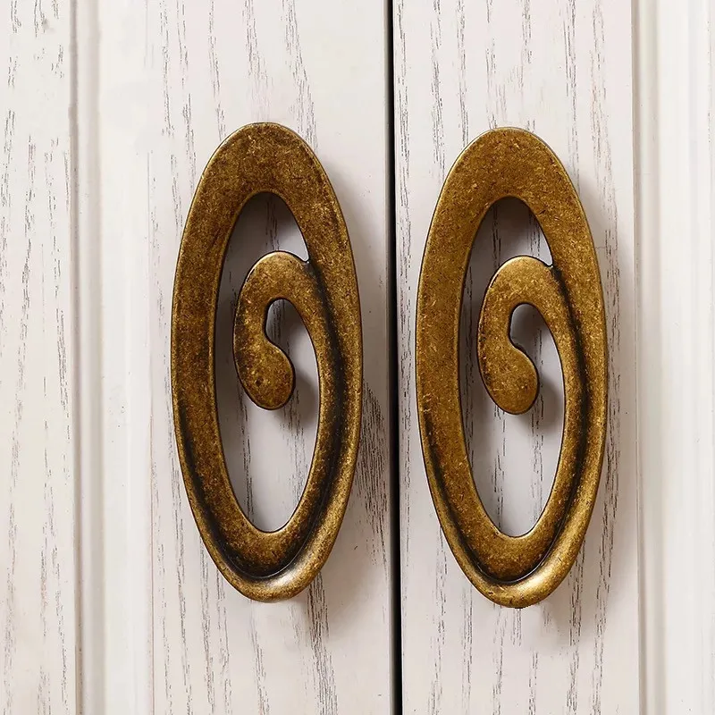 Free shipping European antique furniture handle Bookcase hardware pulls