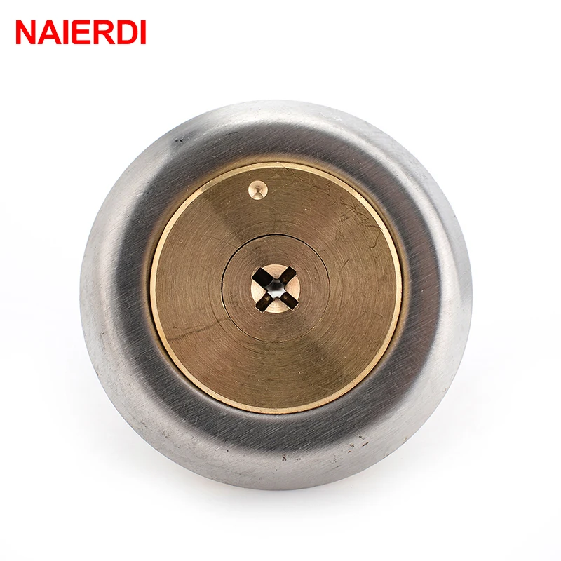 NAIERDI входной дверной замок цилиндрический медный сердечник с перекрестными