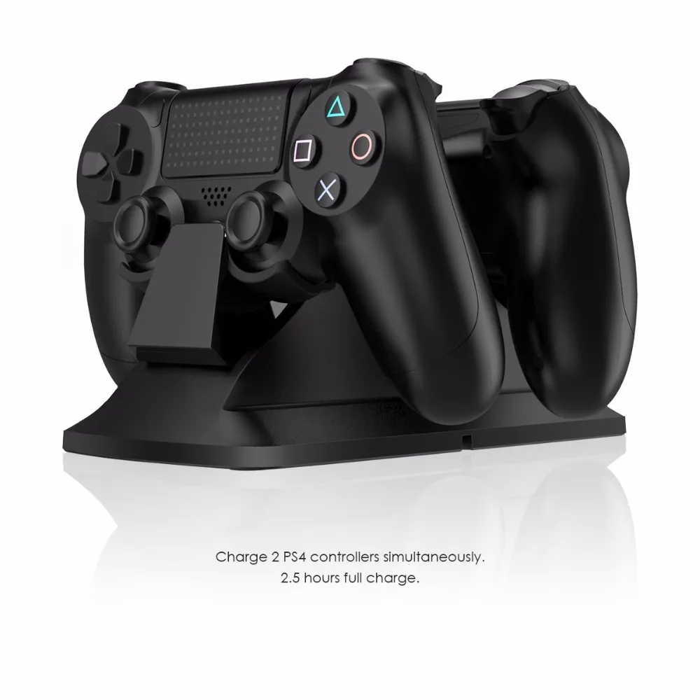 

GameSir W60P190 Dual Controller Charging Station Stand with Power Supply for PS4 / PS4 Slim/ PS4 Pro, Charger Dock (US standard)