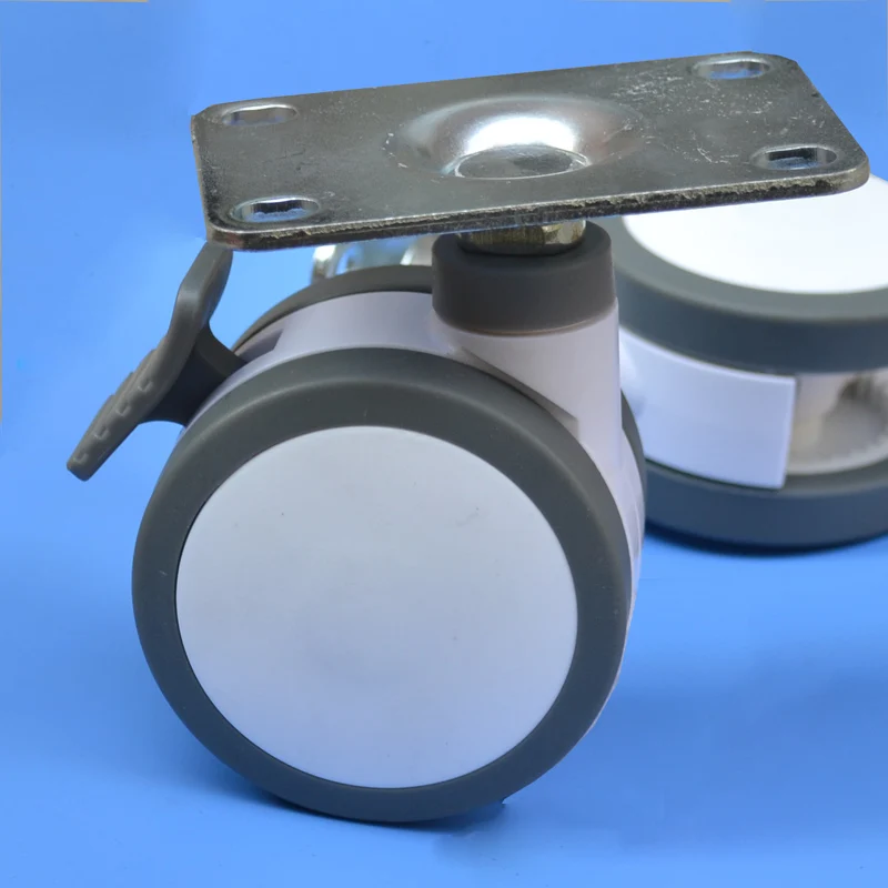 Buy flat furniture caster Full plastic with brake