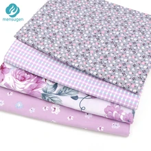 Mensugen 4 шт./лот 40 см* 50 см саржевого хлопка Ткань лоскутное Foral ткани ручной работы DIY лоскутное Вышивание ребенка и детей Простыни
