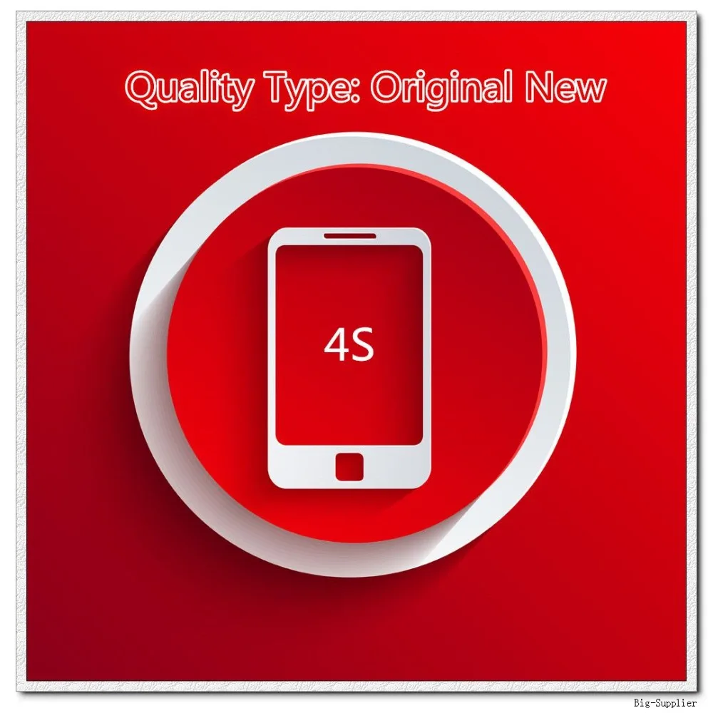 

10pcs/lot Official Original New A Quality Screen for 4S LCD Display Black/White