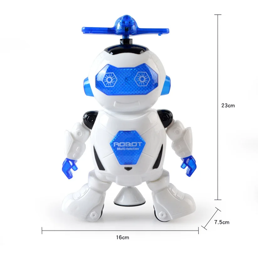 

360 Rotating Smart Space Dance Robot Electronic Walking Toys with Music Light for Kids Astronaut Toy Christmas Birthday Gift