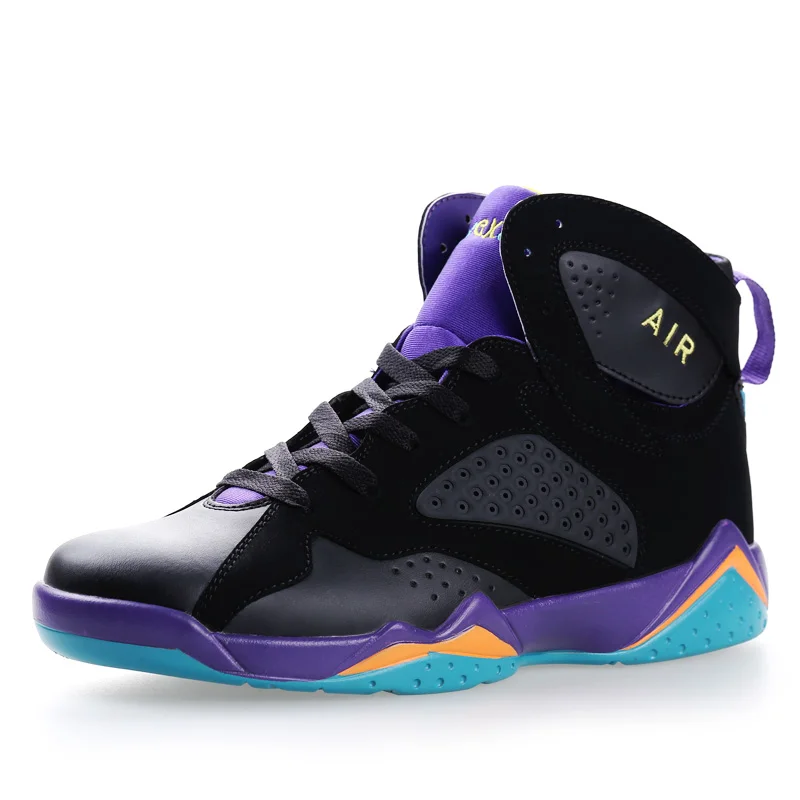 

2018 Basketball Shoes Men High-top Sports Air Cushion Jordan Basket Hombre Athletic Shoes Comfort Sneakers Male Couples 35-45