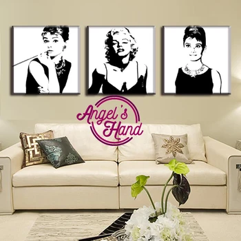 

3pcs/set,Marilyn Monroe And Audrey Hepburn,3D DIY Diamond Embroidery,5D Diamond painting,Diamond mosaic rhinestone cross stitch
