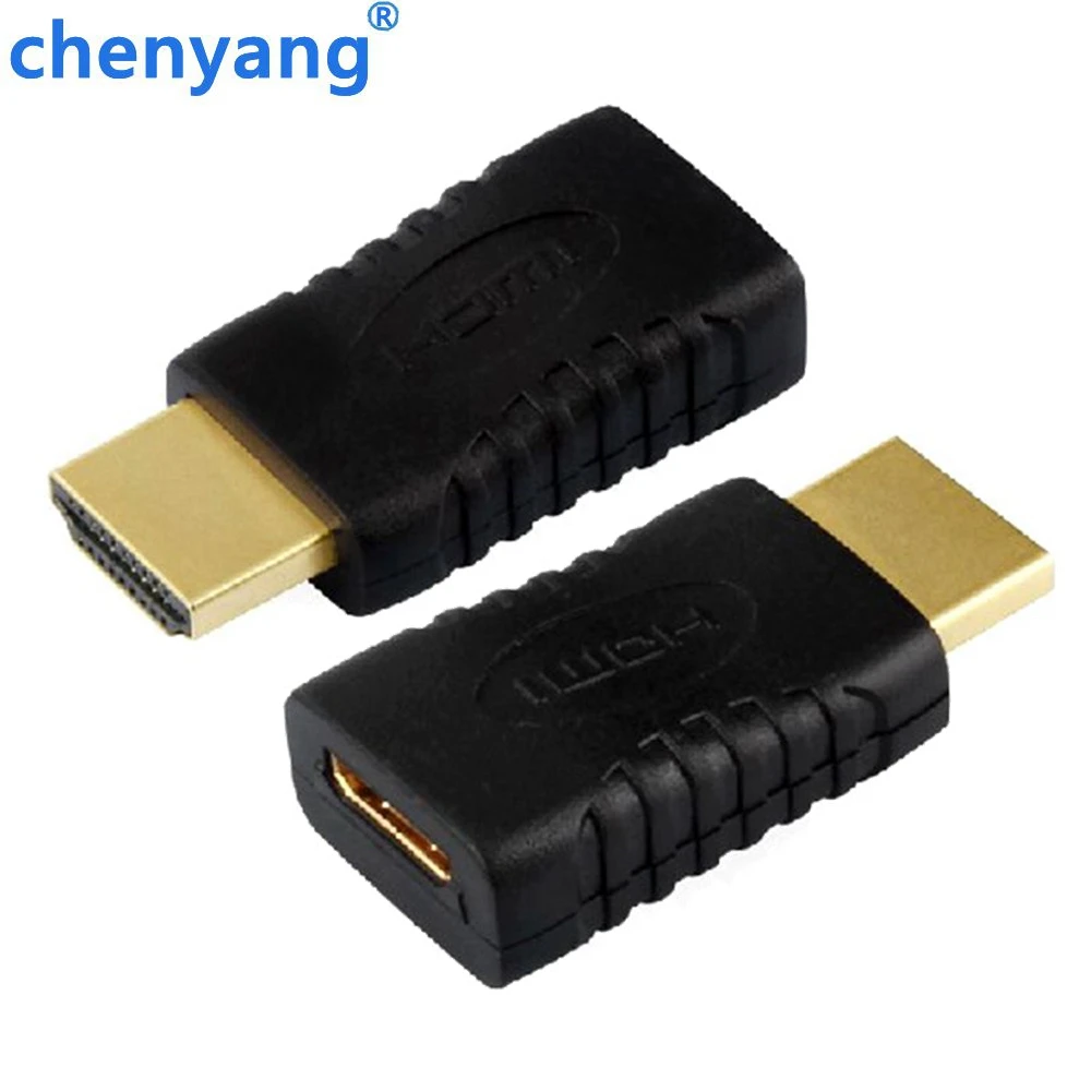 Мини HDMI Женский к Мужской F/M HD ТВ позолоченный адаптер конвертер Бесплатная