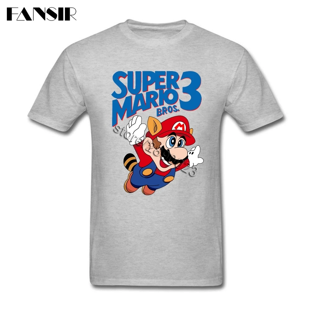 Футболка мужская в стиле Super Mario хлопок короткий рукав под заказ одежда Аниме