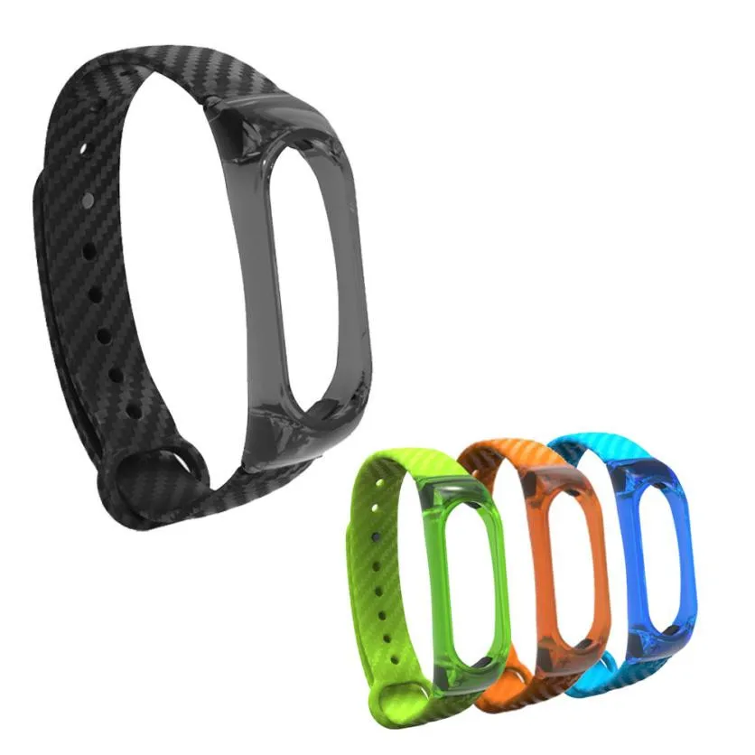 

LANDFOX 17 - cm New Fashion Watch Strap Crystal shell Clear TPE Wristband Sport Style Strap Bracelet For Xiaomi Mi Band 2