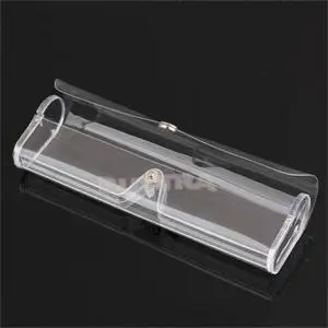 

New Plastic Ultralight Boxes Portable Transparent Reading Glasses Cases For Women Men Unisex Clear Slim Glasses Cases
