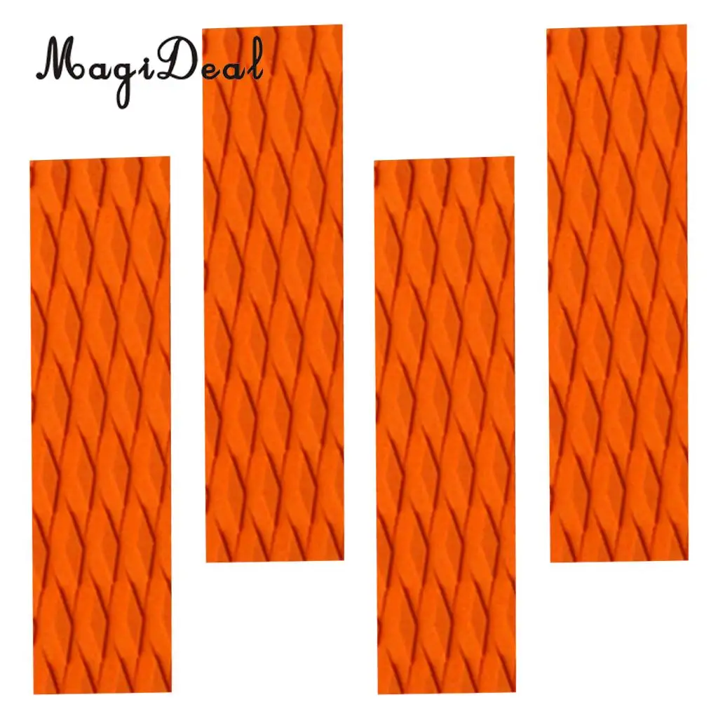 MagiDeal LongBoard 4Pcs Non-Slip EVA Surfboard Traction Pad Bar Grip Skimboard SUP Surfing Surf Body Board Shortboard Accessory