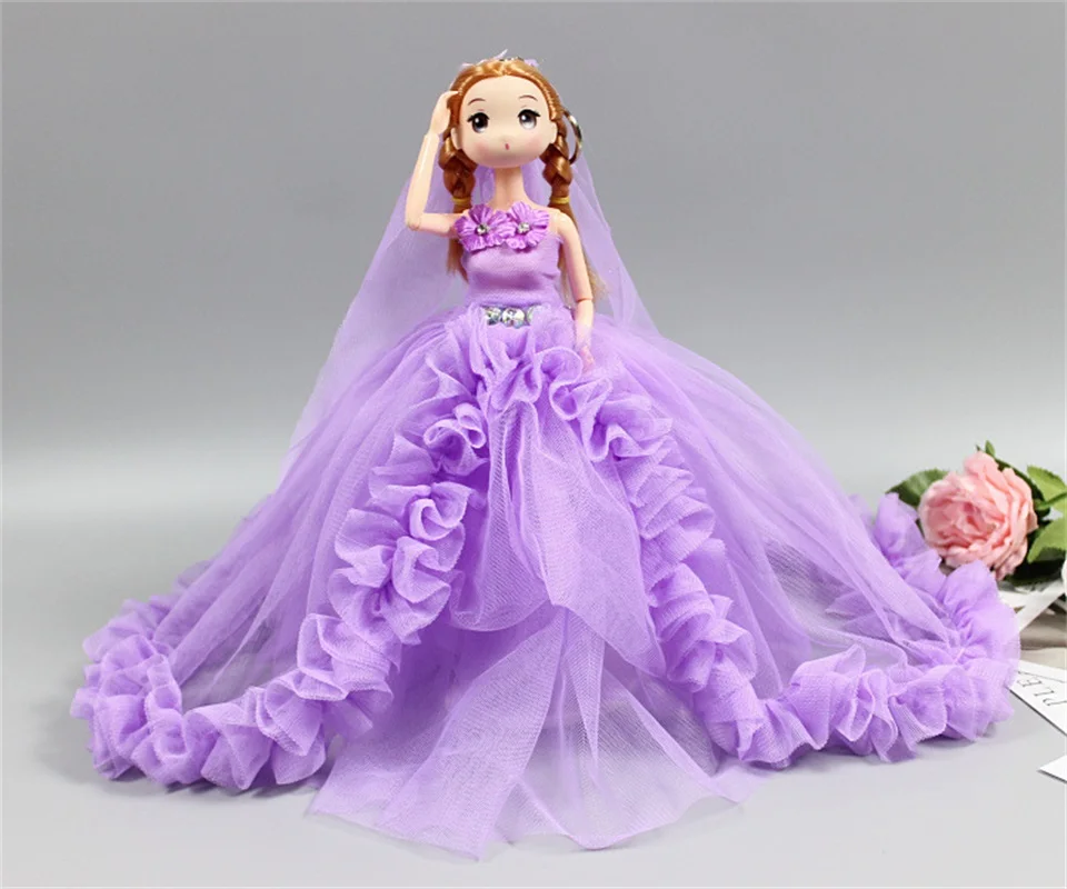 

Hot sale 30cm fashion pretty wedding dress baby doll Princess silicone doll children Girls Toy Birthday Christmas Gifts For Kids
