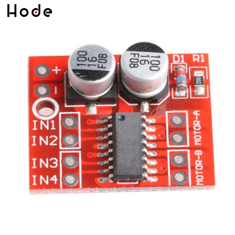 

2-channel DC motor driving module Positive Inversion PWM Speed Mini Motor Dual H-bridge Stepper Motor Driver