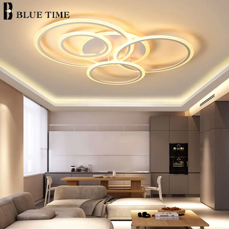 Современный светодиодный светильник для спальни, столовой, гостиной, кухни, потолочные акриловые люстры, внутреннее освещение