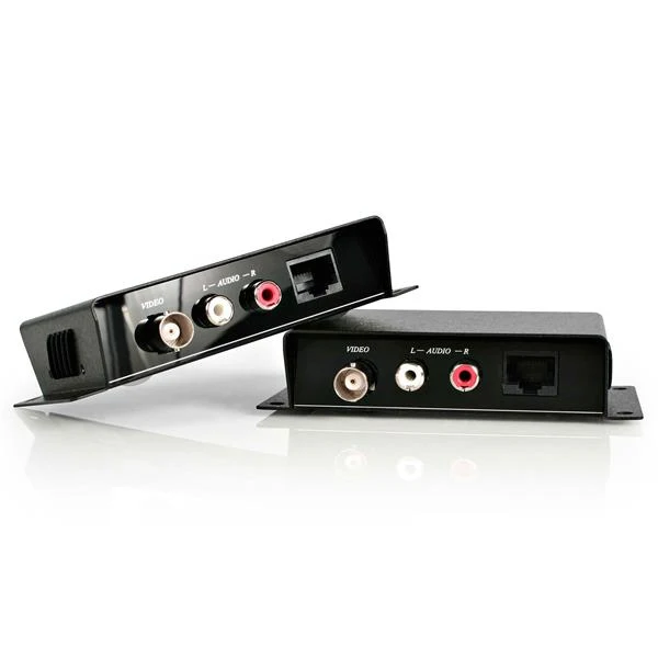 

StarTech.com Composite Video Extender over Cat 5 with Audio, AV transmitter & receiver, 200 m, 77 x 110 x 24 mm, 460 g, 82 m