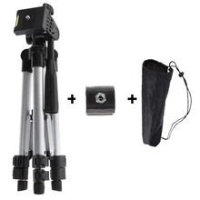 Portable Professional Camera Tripod With Flashlight Holder High Quality Universal Tripod For Camera / Mobile Phone / Tablet