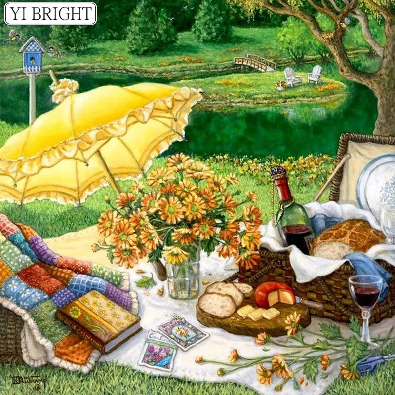 

5D DIY Full Square Diamond Painting Cross Stitch Wild meal 3D Diamond Embroidery Rhinestone Mosaic Home Decoration gift