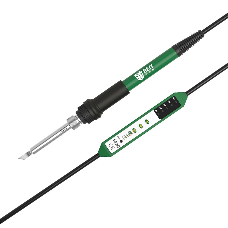

Constant Temperature 90W Electric Soldering Iron Adjustable Constant Temperature Ceramic Tip Welding Tool for SMD BGA Rework