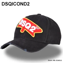 DSQICOND2 DSQ хлопковая бейсбольная кепка s икона буквы Высококачественная Кепка для мужчин и женщин дизайн клиента DSQ шляпа черная кепка мужская шляпа