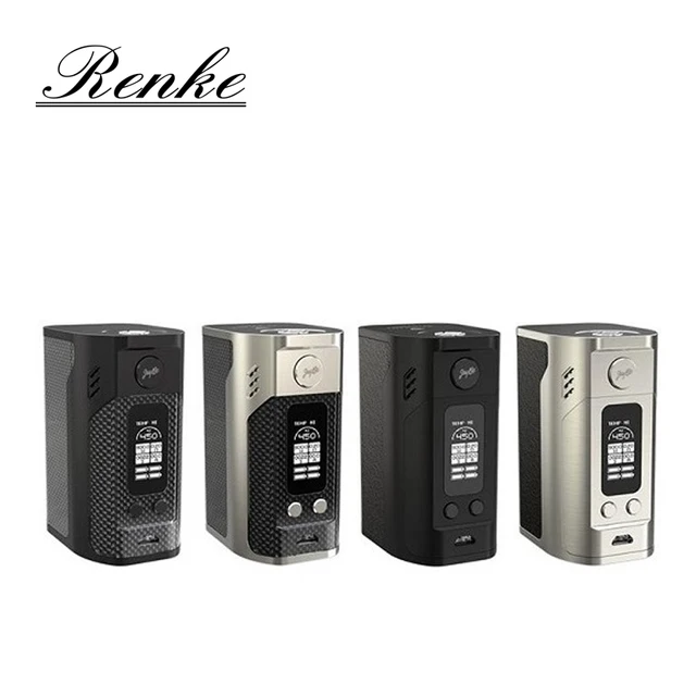 Аутентичные Wismec Reuleaux RX300 Окно Мод Quaduple 18650 Батареи Из Углеродного Волокна жидкостью vape Mod Электронная Сигарета RX 300 300 Вт Проекты Устранимые Мощный ТС М