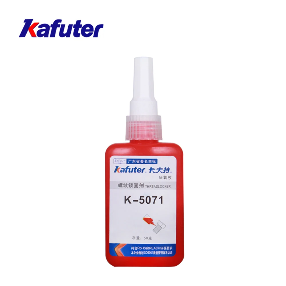 Быстросохнущая термостойкая резьба Kafuter K5071 50 мл устойчивый к ржавчине