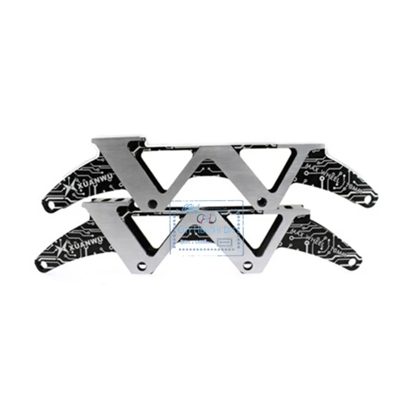 

["W" Shape Frame] Inline Speed Skate Frame Base for 4X110mm, "W" Shape Boot Nail Distance 165mm 180mm 195mm