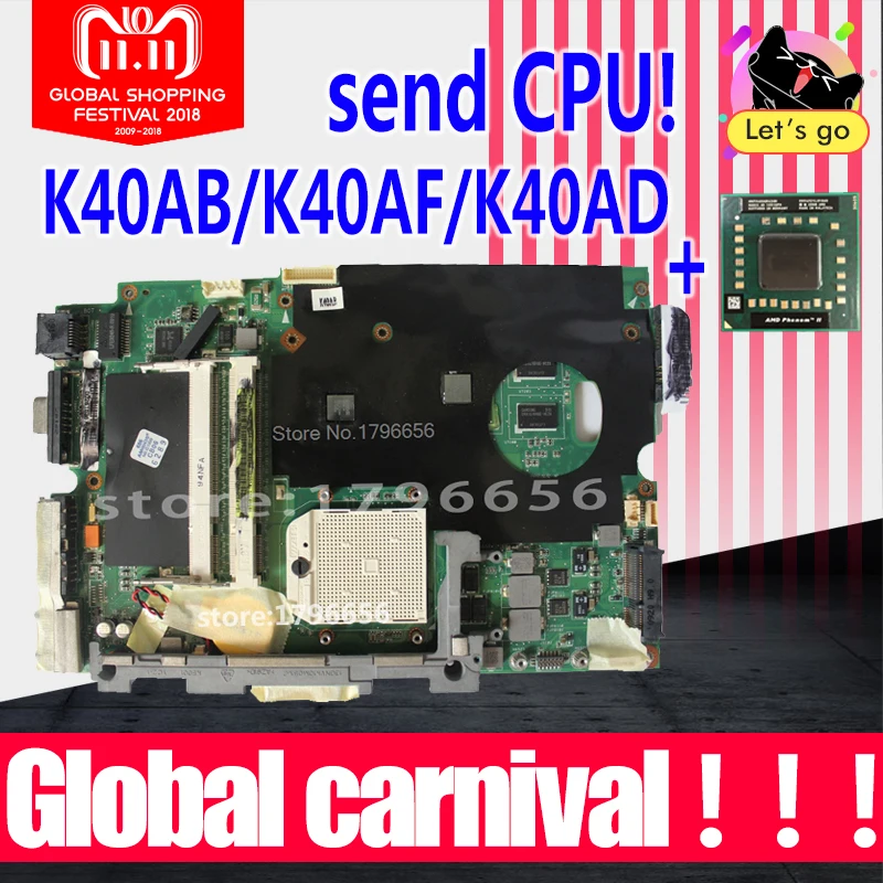 send cpu+ K40AB motherboard for asus laptop motherboard K40AB K40AD K40AF K50AB K50AD K50AF motherboard Test motherboard send cpu+ K40AB motherboard for asus laptop motherboard K40AB K40AD K40AF K50AB K50AD K50AF motherboard Test motherboard