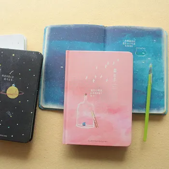 

Hot sale Creative trend Color Pages A5 Notebook Little Blue House Diary Book Hardcover diary Stationery School Supplies Kid Gift