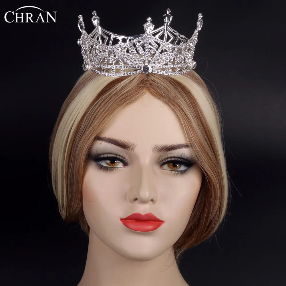 Chran Miss America Full Crown Austrian Rhinestone Tiaras 